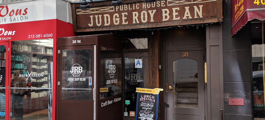 Judge Roy Bean Public House Header Image 